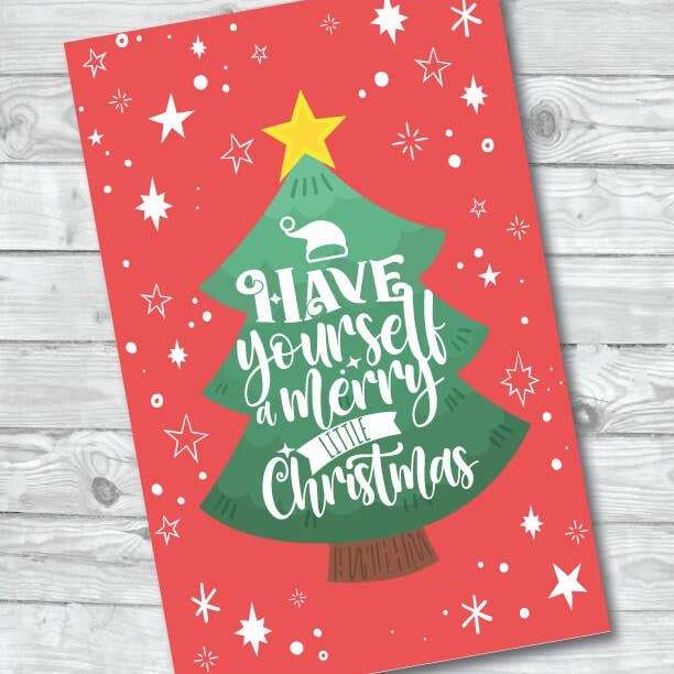 Merry Little Funny & Sarcastic Christmas Card for wholesale by S&Y Brand Paper co.