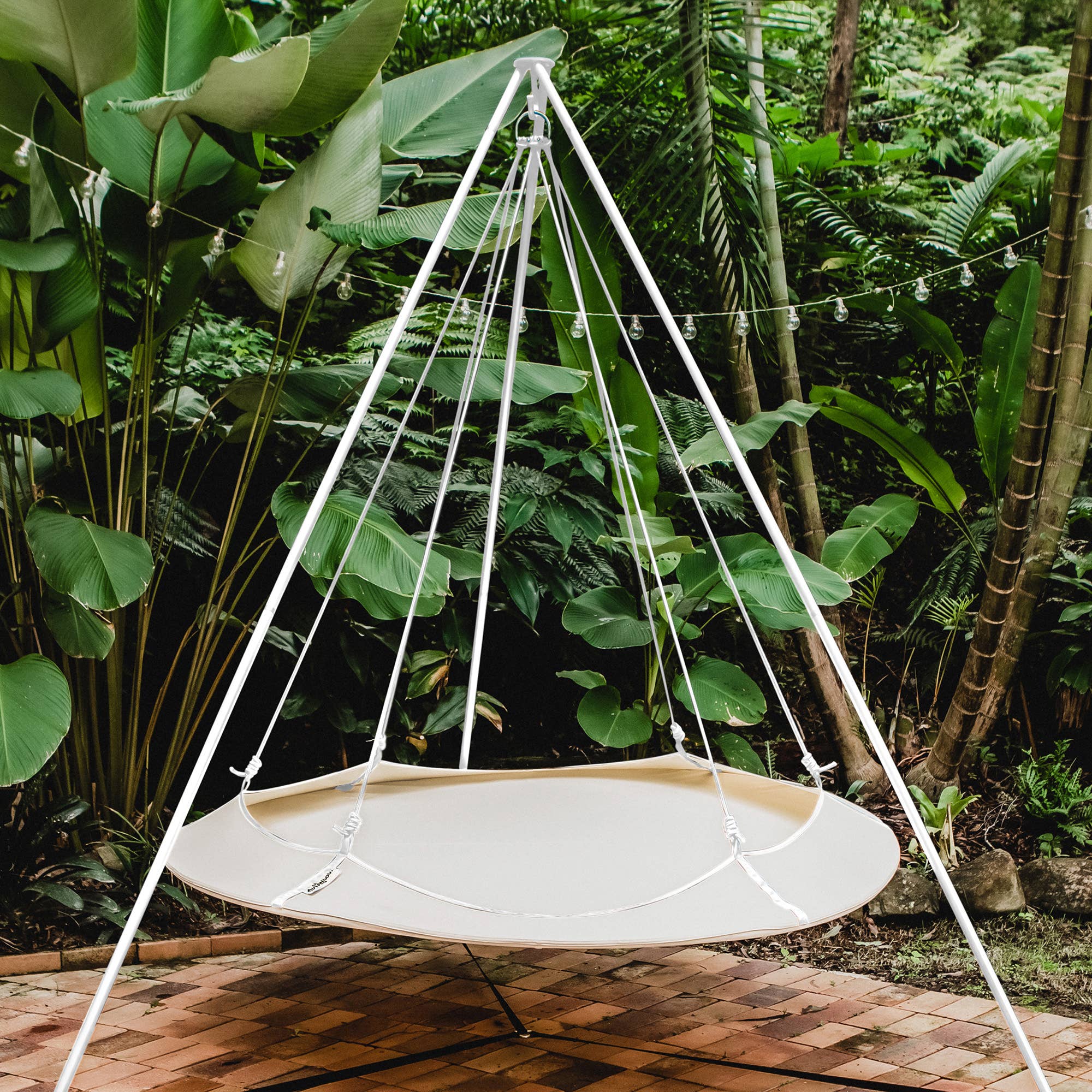 Hangout Pod – Großhandel Hängematte – Hangout Pod Rundes Familien-Hängemattenbett mit Gestell9