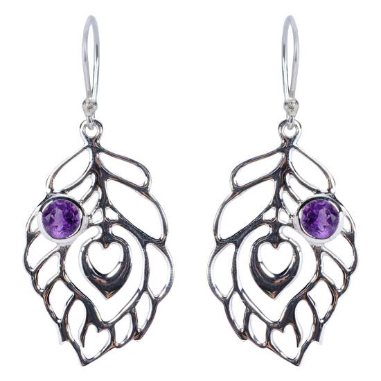 Esprit Creations - Wholesale Dangle Earrings - Peacock Feather Earrings