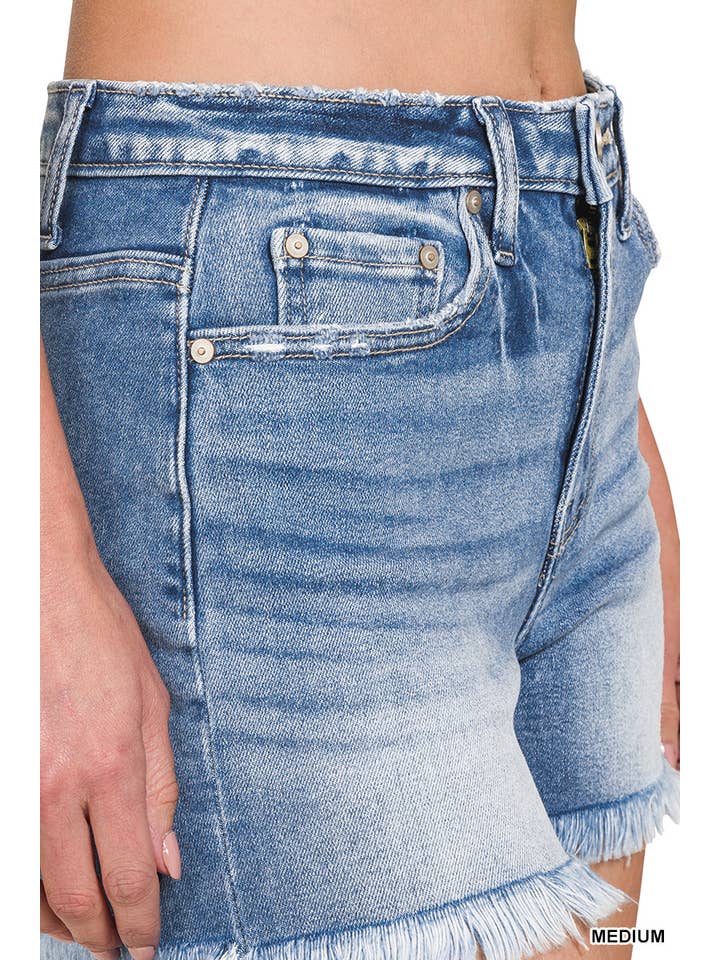 42POPS - Wholesale Shorts – Women’s - `.Frayed Hem Denim Shorts32