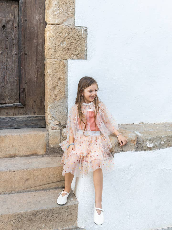 Ratatam! - Wholesale Cape - Kids - Cape Colombine with polka dots - Multicolor1