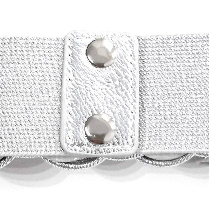 BRANDELIA - Venta al por mayor Cinturón - Mujer - Cinturón Elástico Nudos · Plata