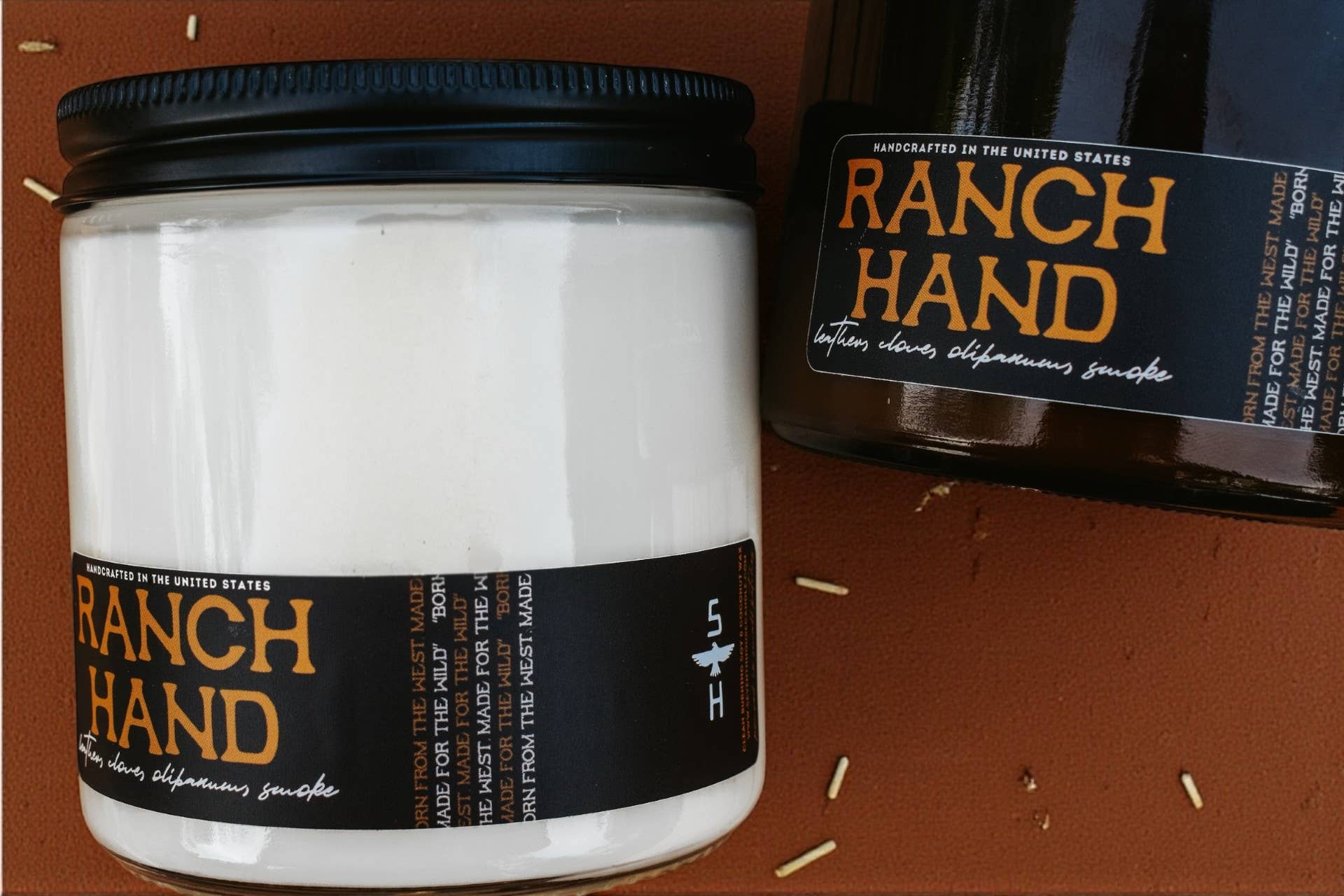 Seventh House Candle - Wholesale Jar/Filled Candle - RANCH HAND - Clove & Leather Candle2