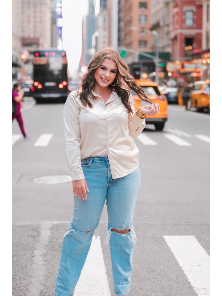 Jess Lea - Vendita all'ingrosso Camicia button down - Donna - Top Con Bottone Boss Babe8