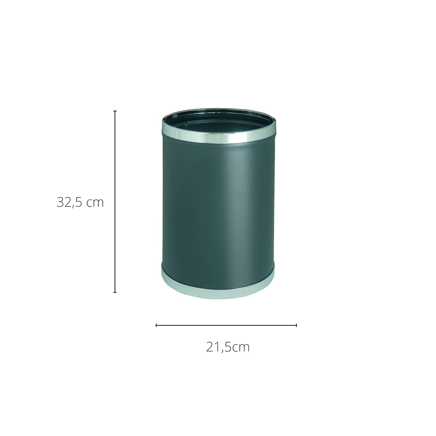 MEDEL OFFICE - Wholesale Trashcan/Trash Bin - 12L Multipurpose Black Metal Bin for Office1