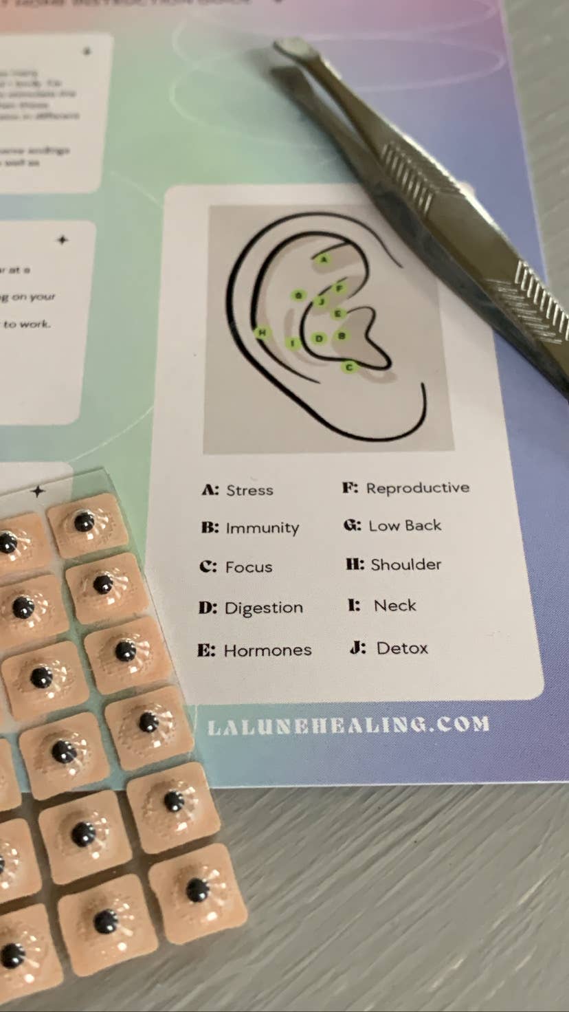 La Lune Healing - Venta al por mayor Materiales de acupuntura - Kit de acupresión en casa para semillas de oreja 18 piezas1
