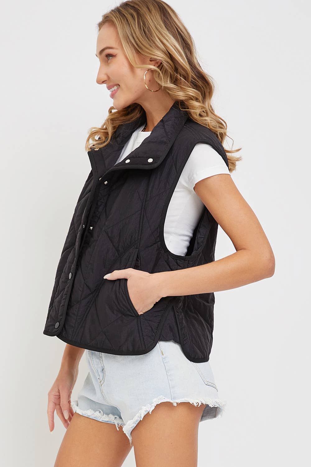 Sweet Lovely by Jen - Wholesale Outerwear Vest - Women's - QUILTED  LIGHTWEIGHT PUFFER VEST8