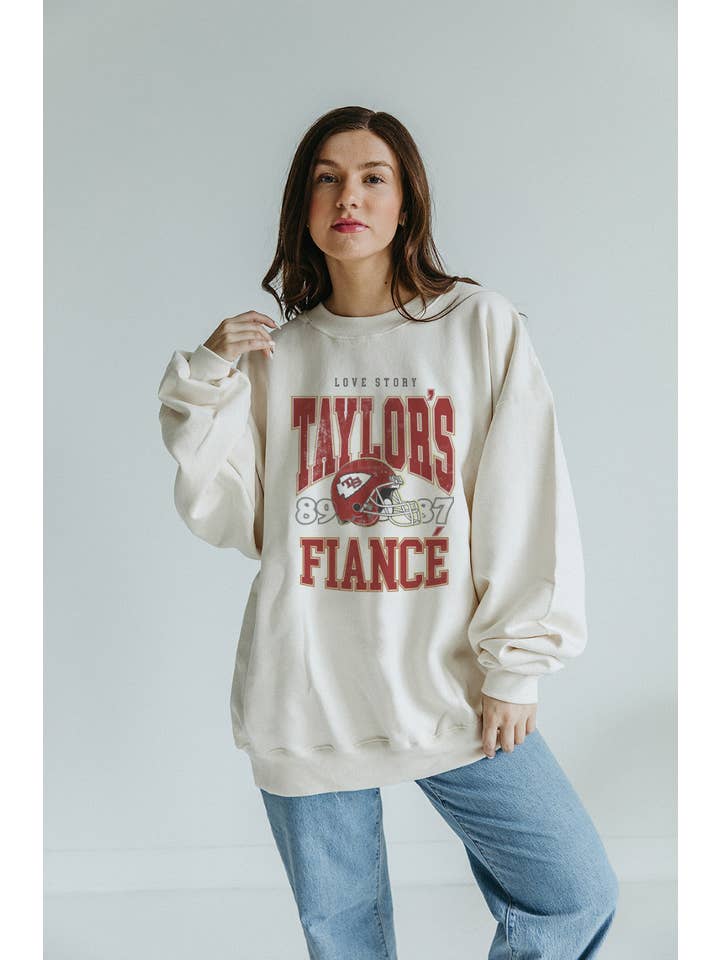 Girl Tribe Co - Wholesale Graphic Sweatshirt - Women's - Go Taylor's Fiancé Sweatshirt1