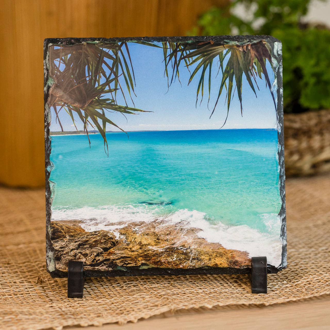 Ocean's Echo - Wholesale Art print - Slate Print - Simplicity - Square 18x18cm