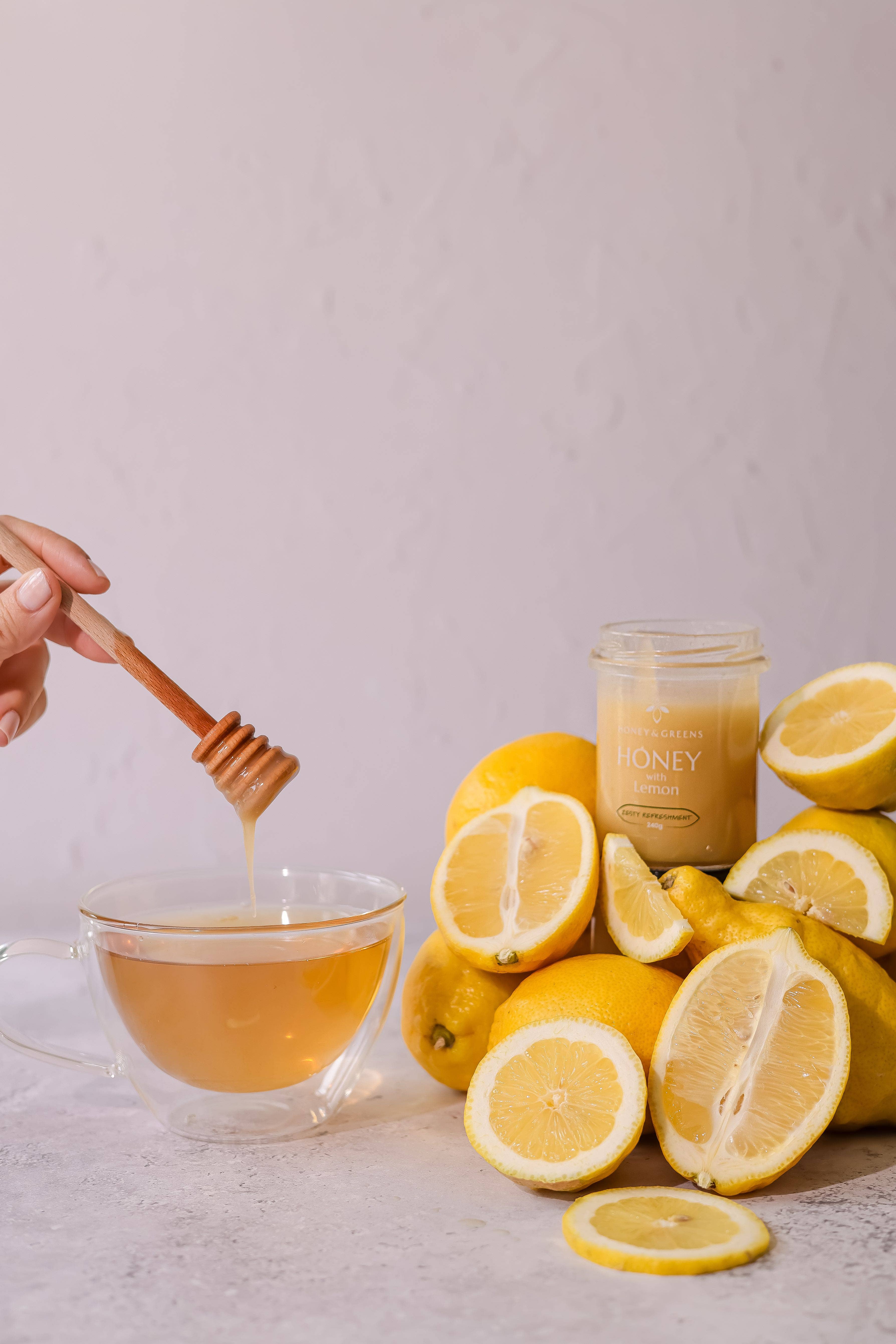 Honey & Greens - Wholesale Honey - Honey with Lemon – Winters Finest Remedy
1