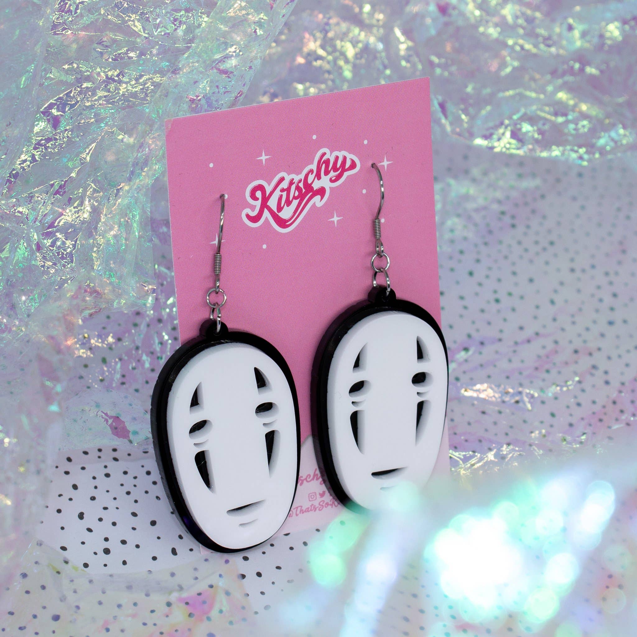Kitschy - Wholesale Dangle Earrings - No Face Earrings Laser Cut Acrylic3