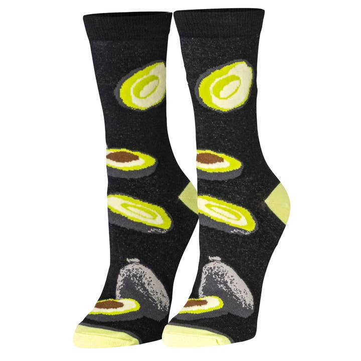 Avocados - Womens Crew Folded for wholesale by Crazy Socks