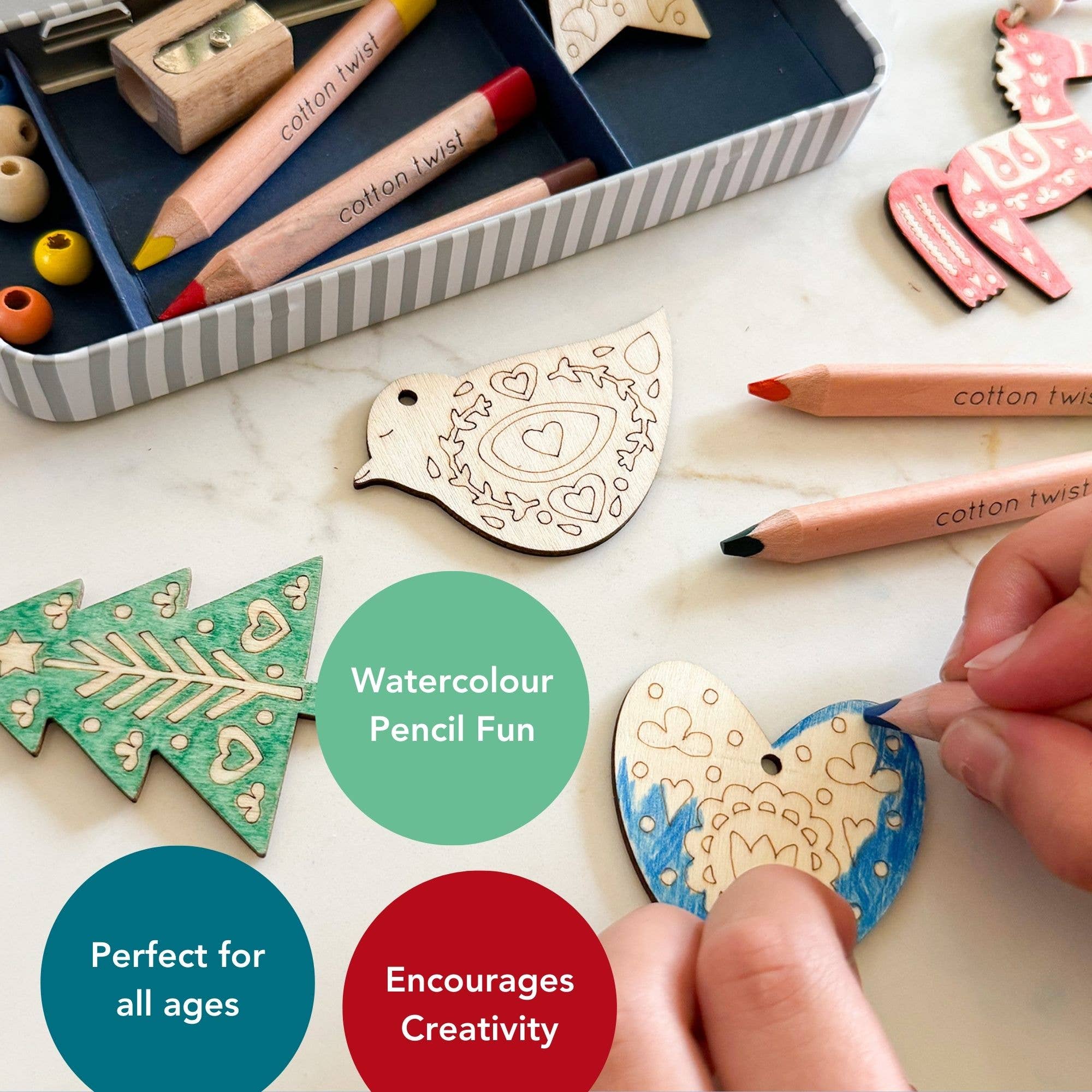 Cotton Twist (USA DUTIES PAID) - Vente Kit de bricolage – enfant - Kit de décoration d'art populaire6