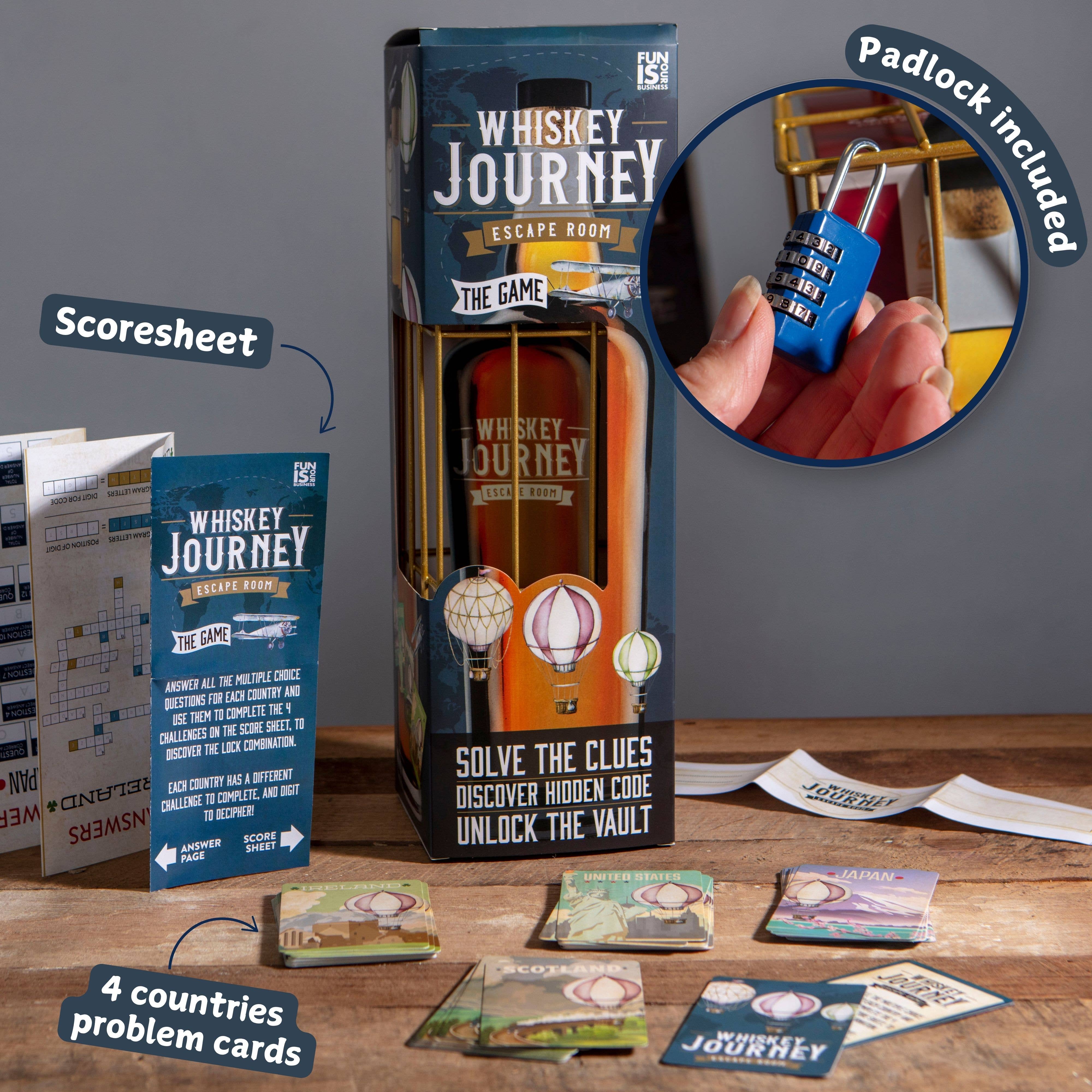 Boxer Gifts EU - Wholesale Card Game - Whiskey Journey - Escape Room Game - Unique Whiskey Gifts1