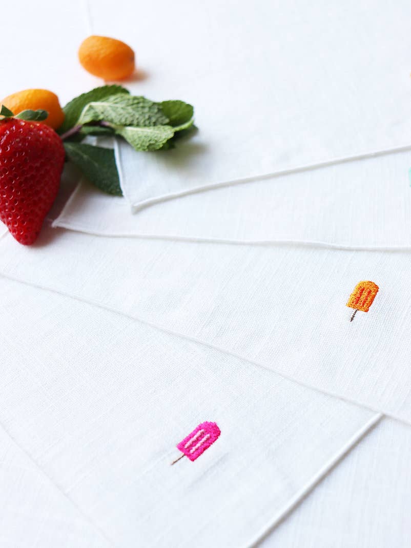 Giardino Segreto - Wholesale Dinner & Cloth Napkin - GHIACCIOLI pure linen cocktail napkin1