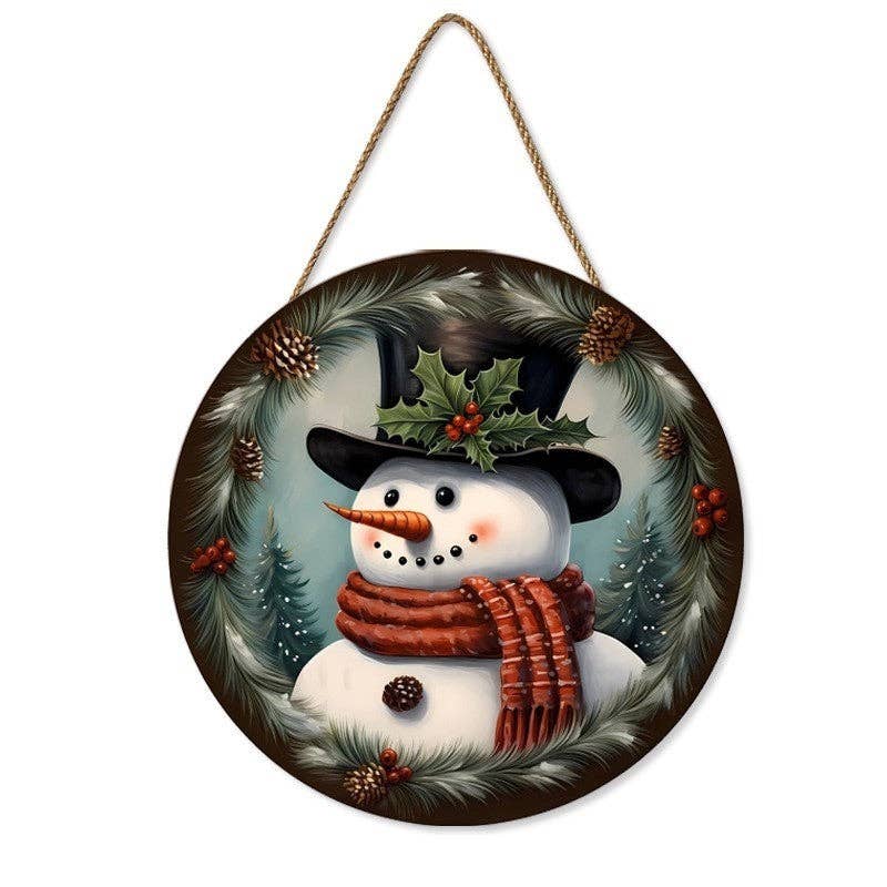 Ekartini - Wholesale Door Hanger - Wooden Creative Round Door Sign Hanging2