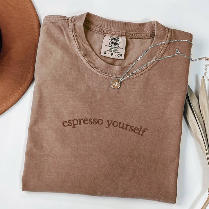 Embroidered Coffee Lover Shirt Comfort Colors Espresso and other Purchase Wholesale trendy plus size. Free Returns & Net 60 Terms on Faire trending on Faire.