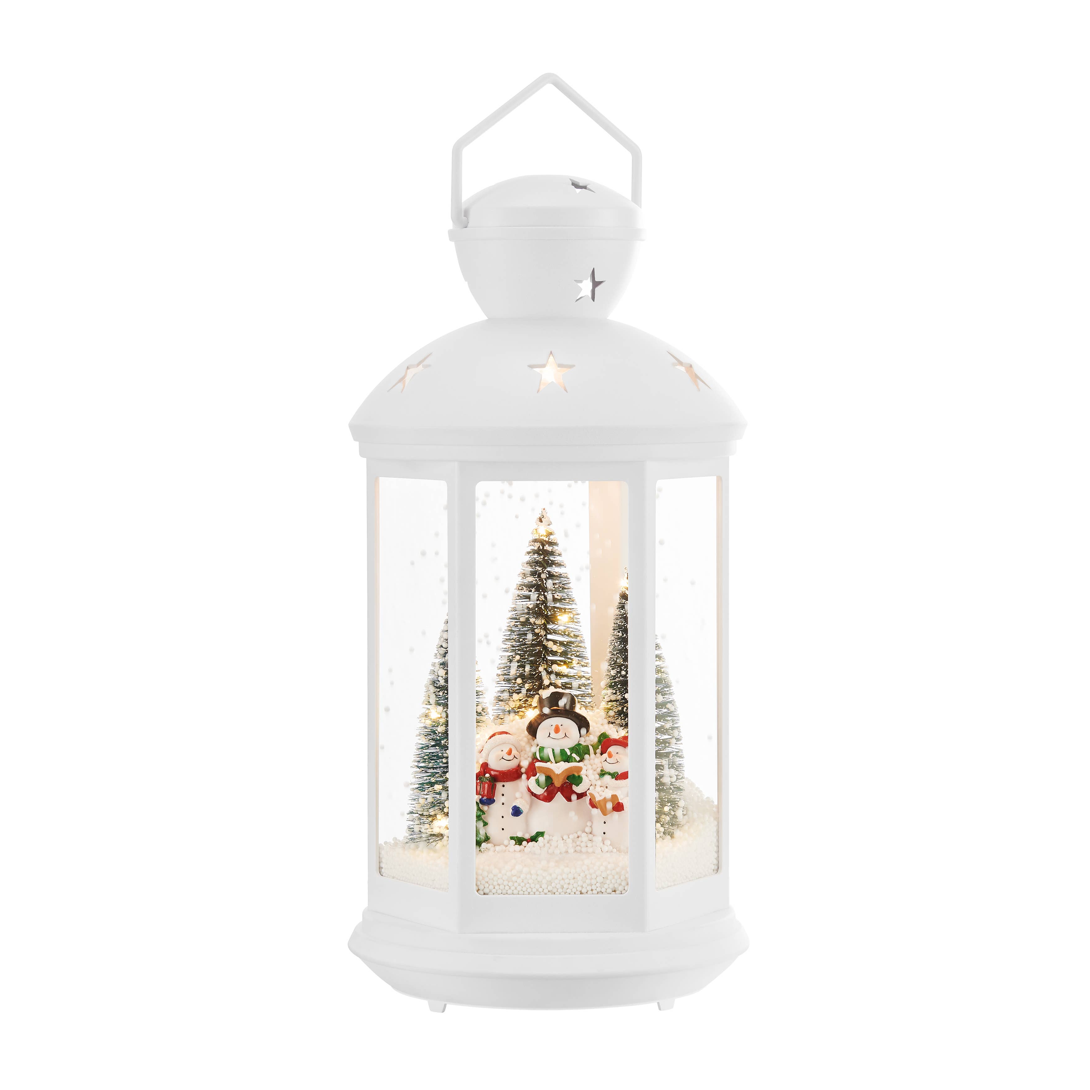 Danya B - Wholesale Christmas Decoration - Christmas Scene Falling Snow Music Snowglobe Lantern Decor3
