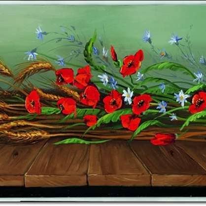 Cajati - Bouquet de fleurs et épis de blé pour la vente par Migneco & Smith