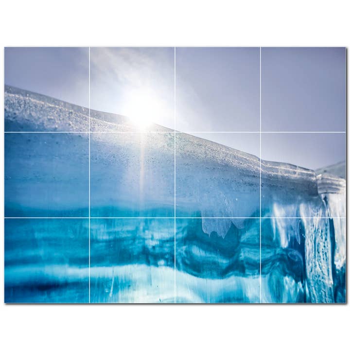Carrelage en céramique Ice Glacier, carrelage mural en céramique PT500736 pour la vente par Picture-Tiles.com