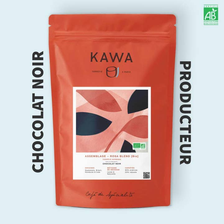 Kawa Coffee - Wholesale Koffiebonen - Biologische hele boon koffie - Rosa Blend - 200 g