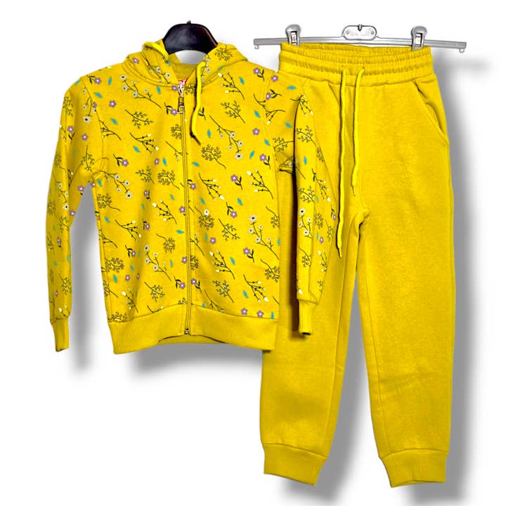yellows Sunny Safari Kids' Sleepwear - Vibrant Yellow Cozy Set for wholesale on Faire1