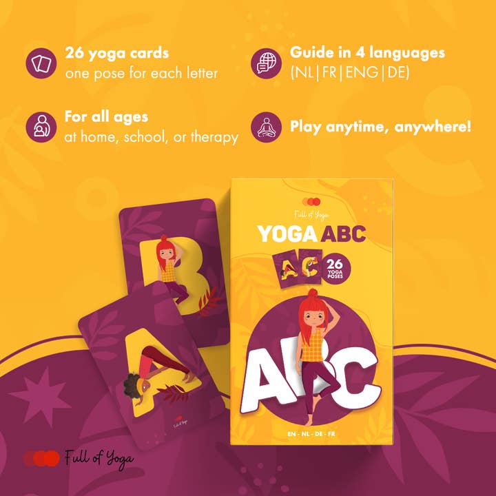 Full of Yoga - Wholesale Learning Cards - Kids & Baby - Yoga ABC Kaartenset – Bewegend Leren met het Alfabet3