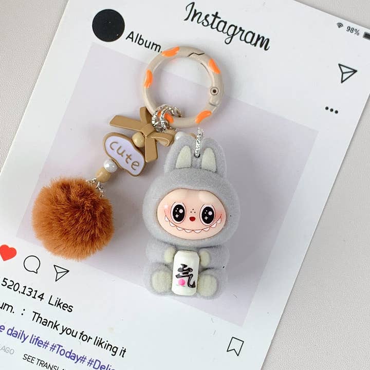 Lilyrosy(Duty free) - Wholesale Keychain - Women's - Labubu Hot-Selling Cute Keychain for Girls,Car Key Accessory6