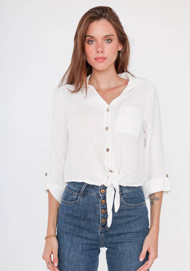 LINEN & COTTON HOUSE – Großhandel Bluse – Damen – Leinenweste 3025 MY VEST8