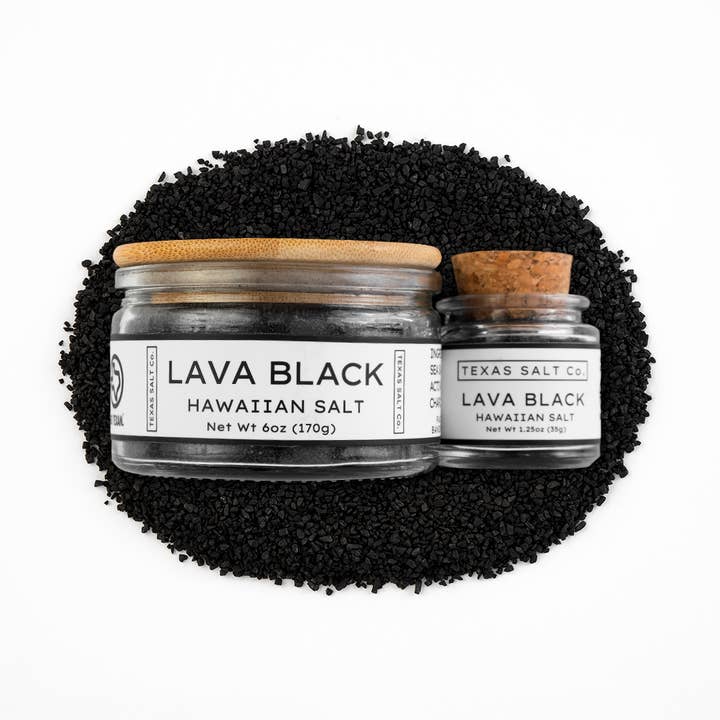 Lava Black Hawaiian Salt for wholesale by Texas Salt Co