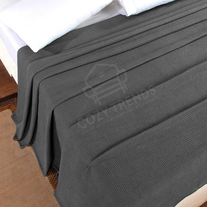 COZY HOMES COLLECTION - Wholesale Bedding blanket - Cotton Waffle Weave Soft Cozy All Season Thermal Blankets34