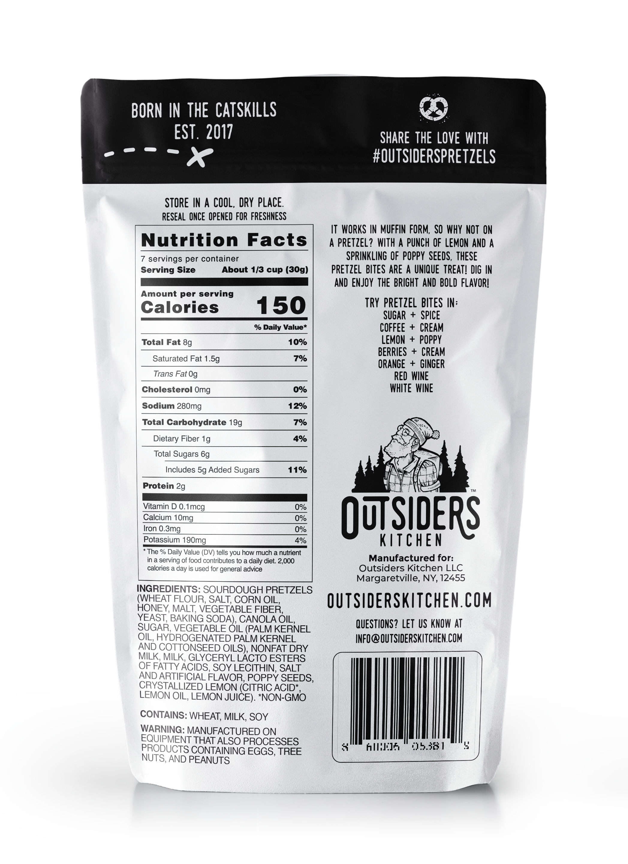 Outsiders Kitchen - Wholesale Pretzels - Lemon + Poppy Pretzel Bites | Case of Six1