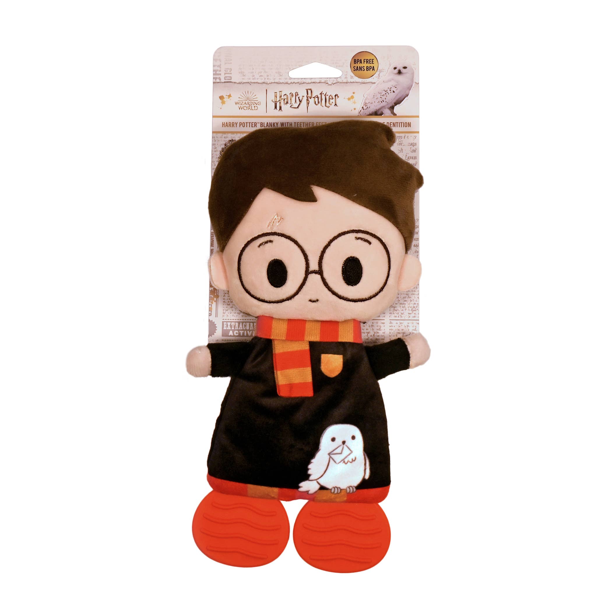 Kids Preferred - Vente Couverture douillette – bébé - Couverture sensorielle HP avec pieds froissés et anneaux de dentition1