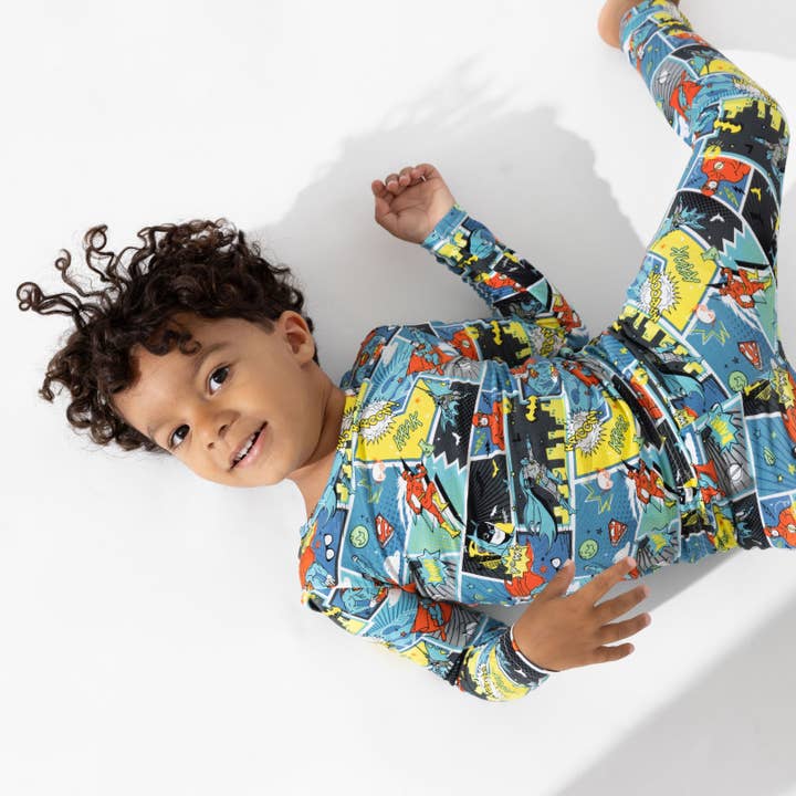 Bellabu Bear - Wholesale Sleepwear Set - Kids - Justice League Heroes Bamboo Kids Pajamas