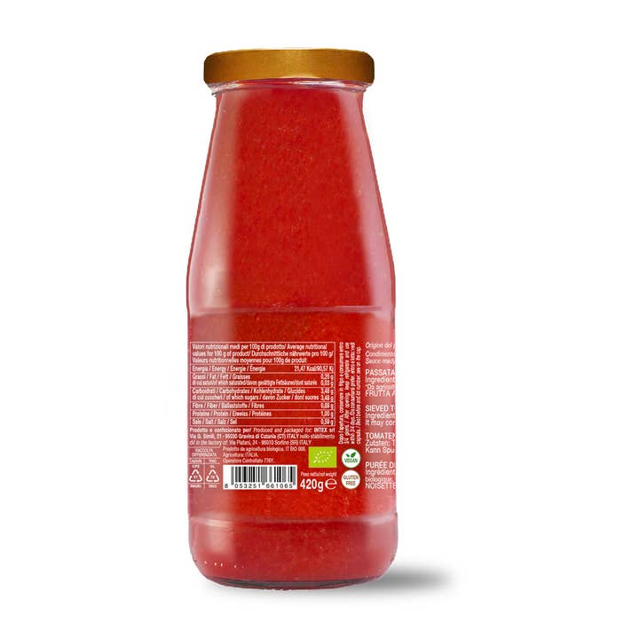 CONVIVIA for italian food lovers - Wholesale Pasta Sauce - Organic tomato puree 420g2