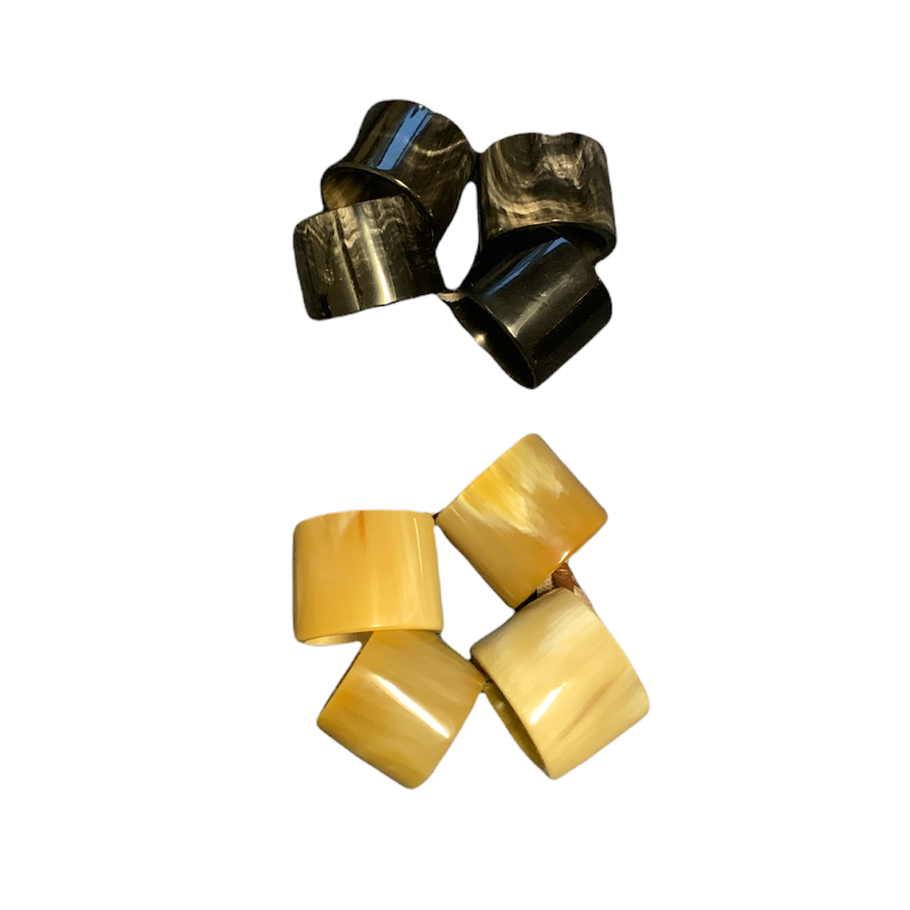 Harkiss Designs - Wholesale Napkin Ring - Horn Napkin Rings (Set of 4)2