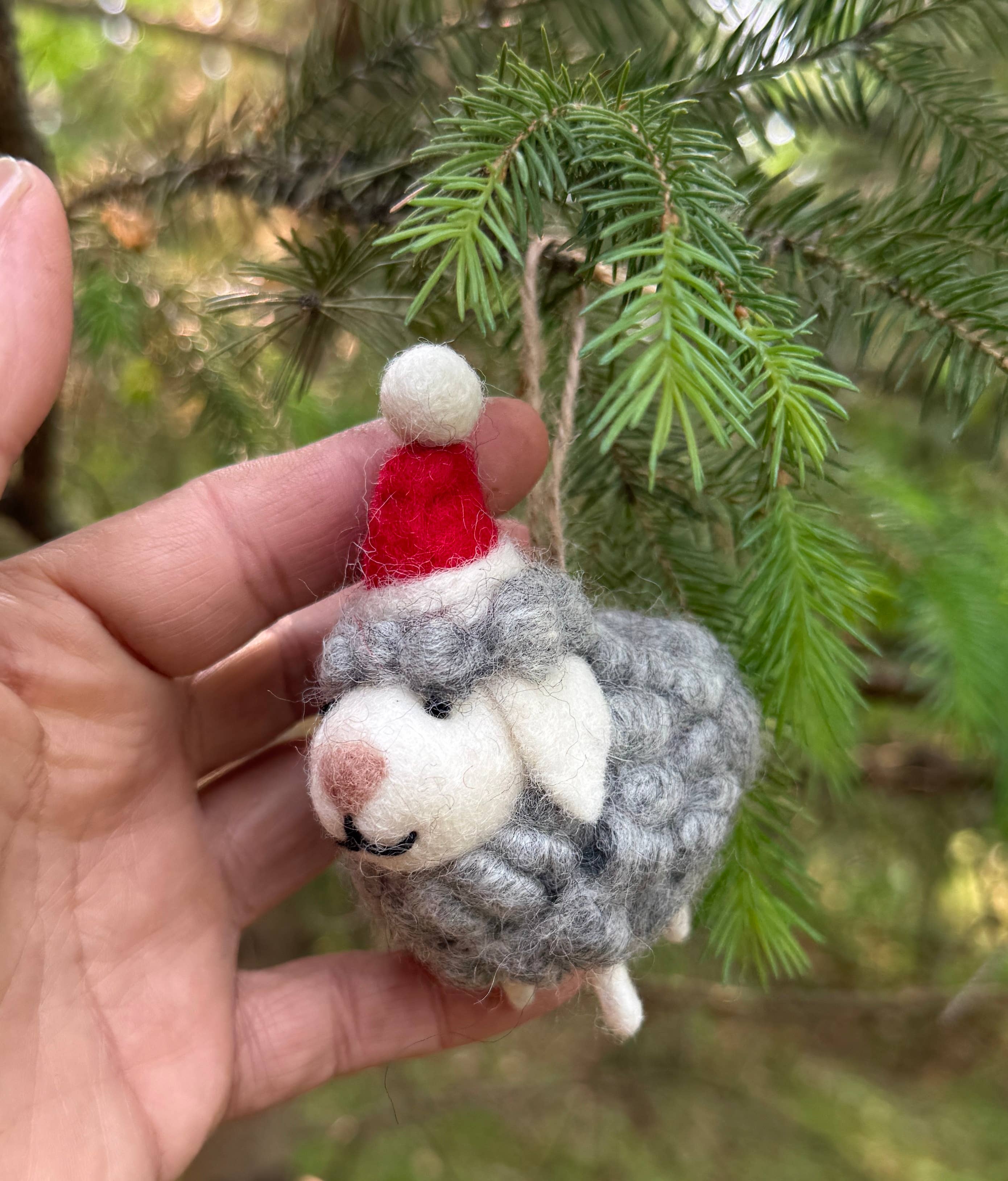 Lungta Imports - Wholesale Ornament -  Hand-Felted Farm Animals Christmas Ornaments – Fair Trade 8