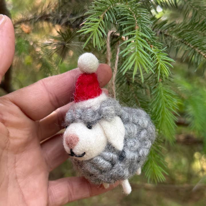 Lungta Imports - Wholesale Ornament - Hand-Felted Farm Animals Christmas Ornaments – Fair Trade 8