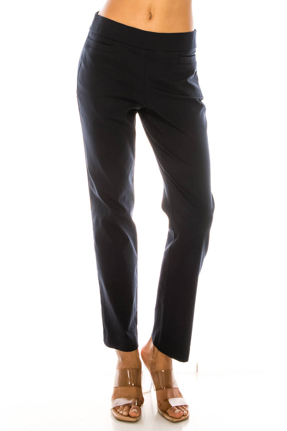 BLEU MARINE Pantalon droit bleu marine en vente sur Faire1