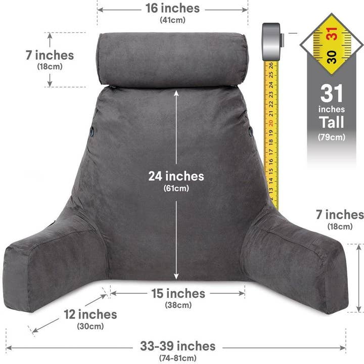 Husband Pillow - Wholesale Bedding pillow - XXL Husband Pillow Aspen Edition Backrest Pillow with Memory Foam19