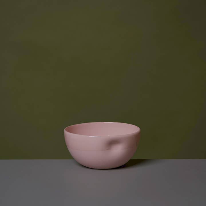 Dusty Pink Unique Thumb Print Porcelain Bowl - three sizes for wholesale on Faire2