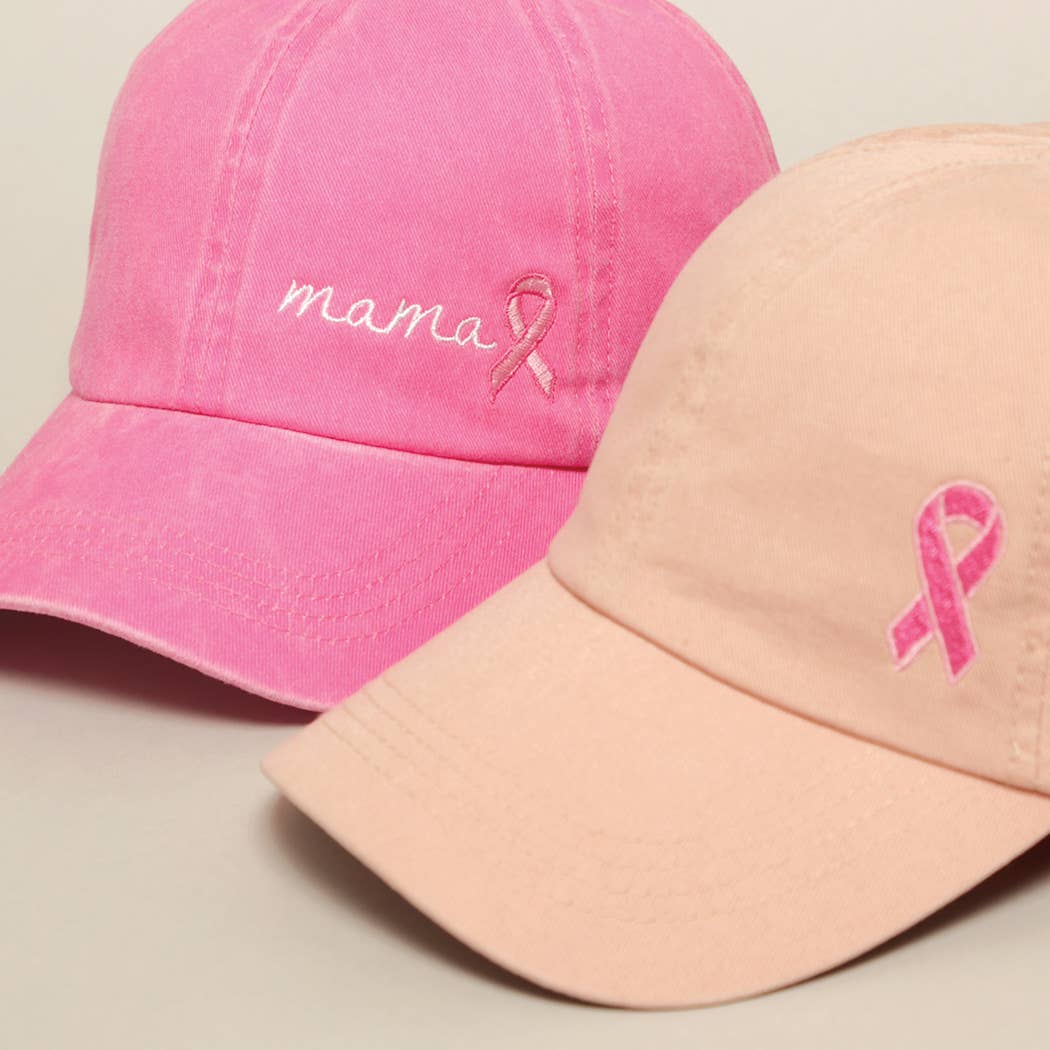 Fashion City - Wholesale Baseball Cap - Women's - Breast Cancer Awareness Ribbon Baseball Cap13