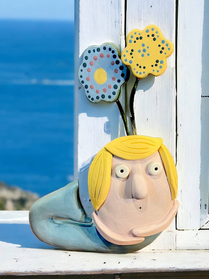 Jarrón de sirena para venta al por mayor de Thetis Art Studio