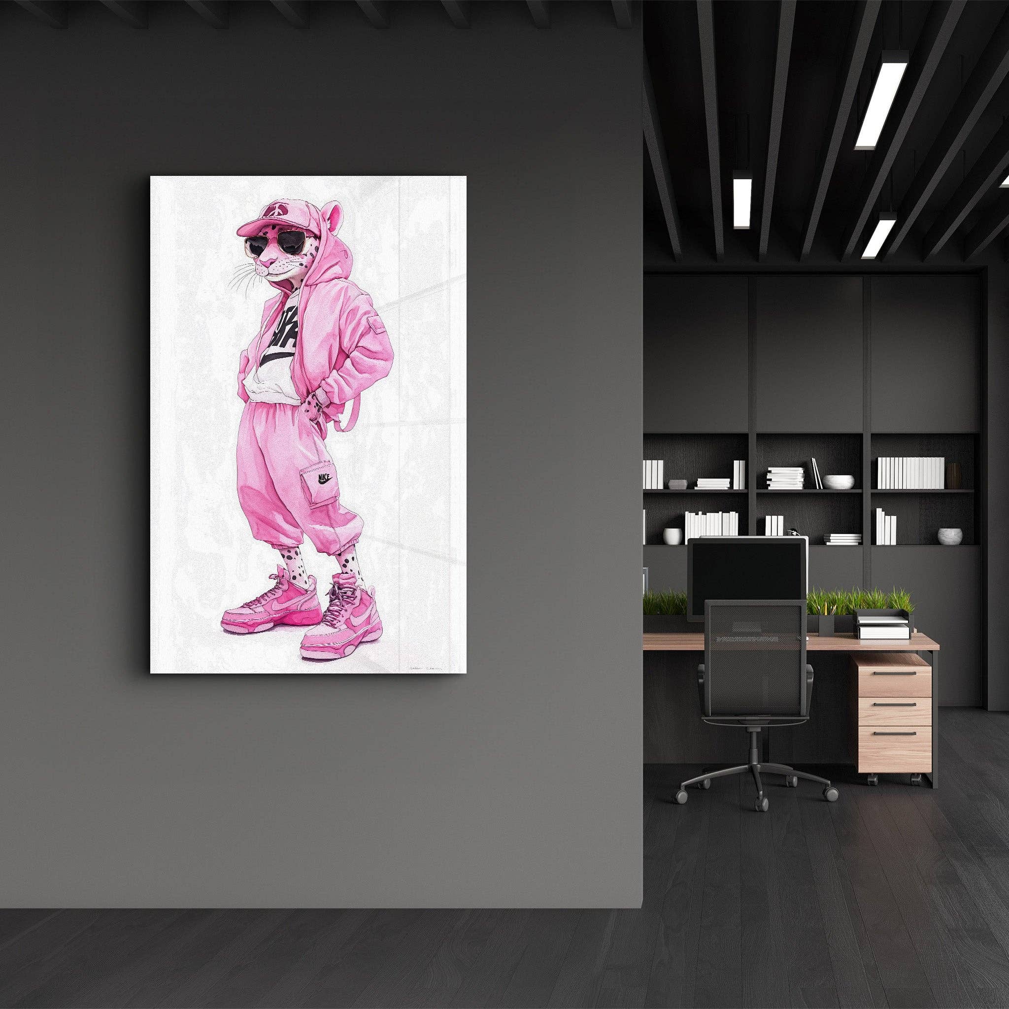 Artdesigna KG - Wholesale Art Print - Pink Power Panther - Glass Wall Art4