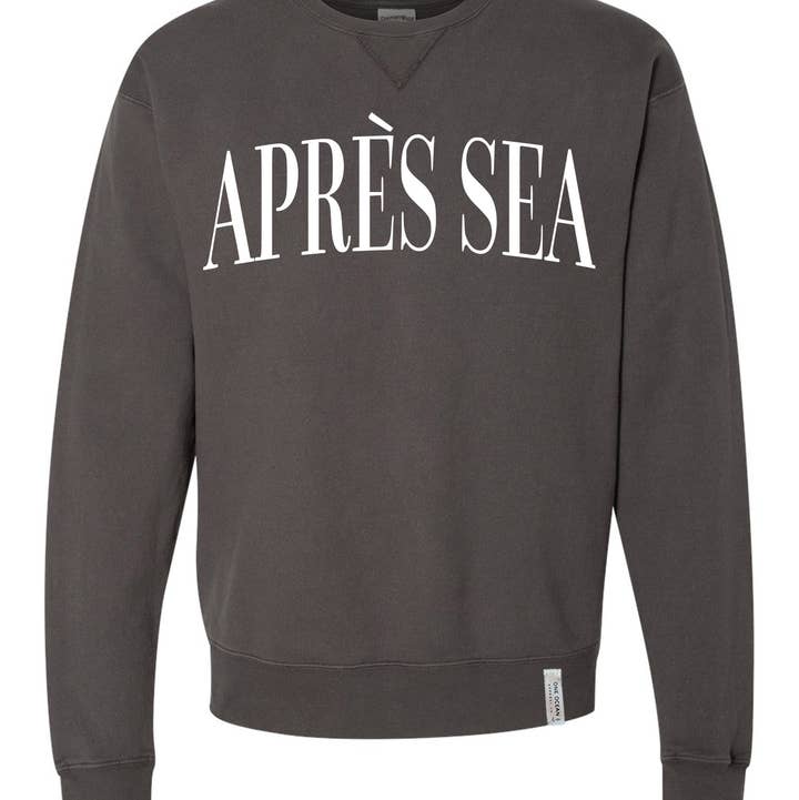 One Ocean Apparel Co.. - Wholesale Graphic Sweatshirt - Unisex - APRES SEA Crewneck - CUSTOM COLORS3