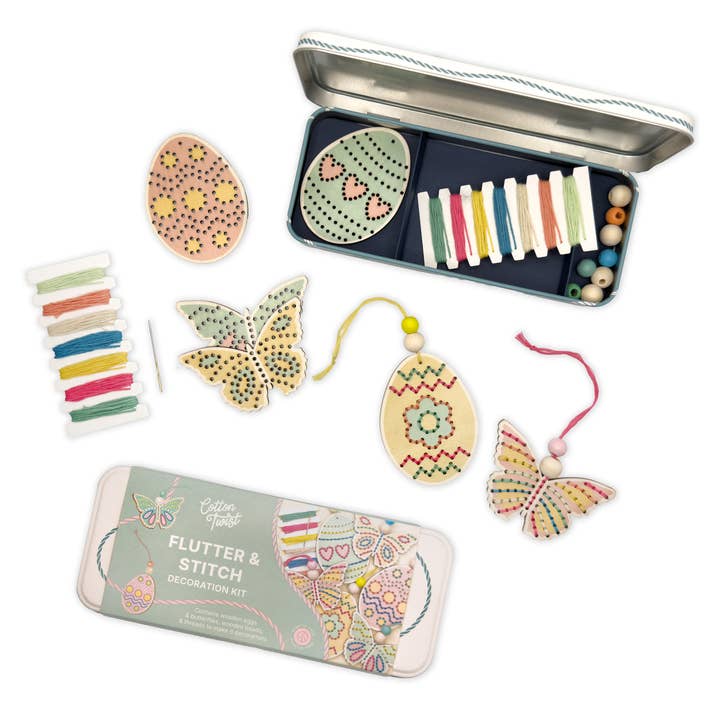 Flutter & Stitch Decoratie Kit - Paas Knutselset voor wholesale door Cotton Twist (WE PREPAY ALL US DUTIES)