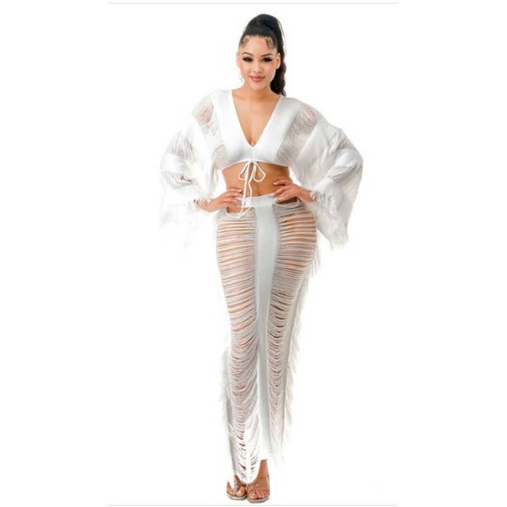 Onopkomst Set - Witte Strand Set voor wholesale door Detroit Coiture