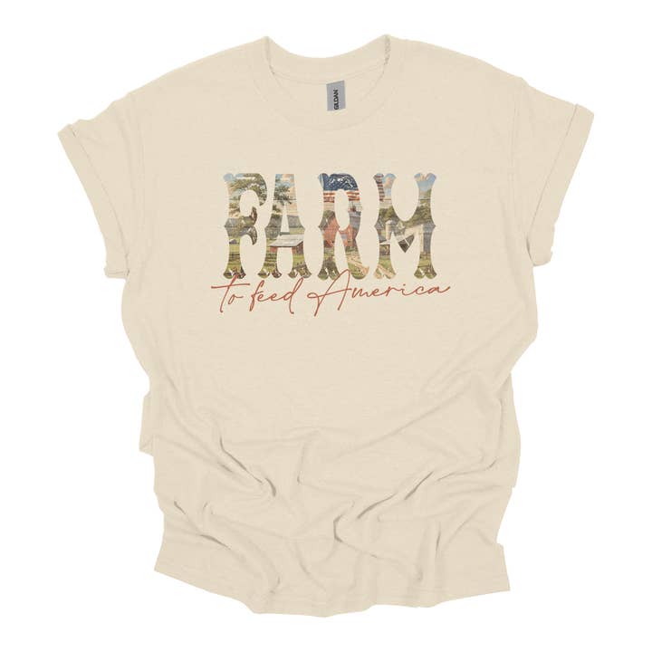Farm To Feed America Tee for wholesale by Kendrick Home