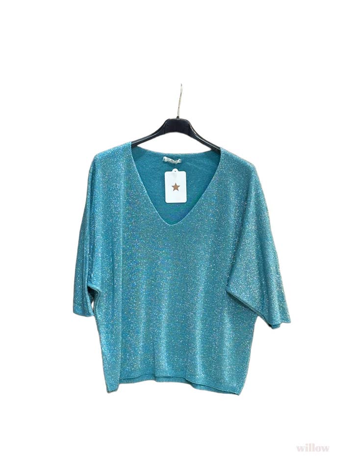 MOONSUN - Wholesale Knit Sweater - Women's - Lurex modal fine sweater #9517