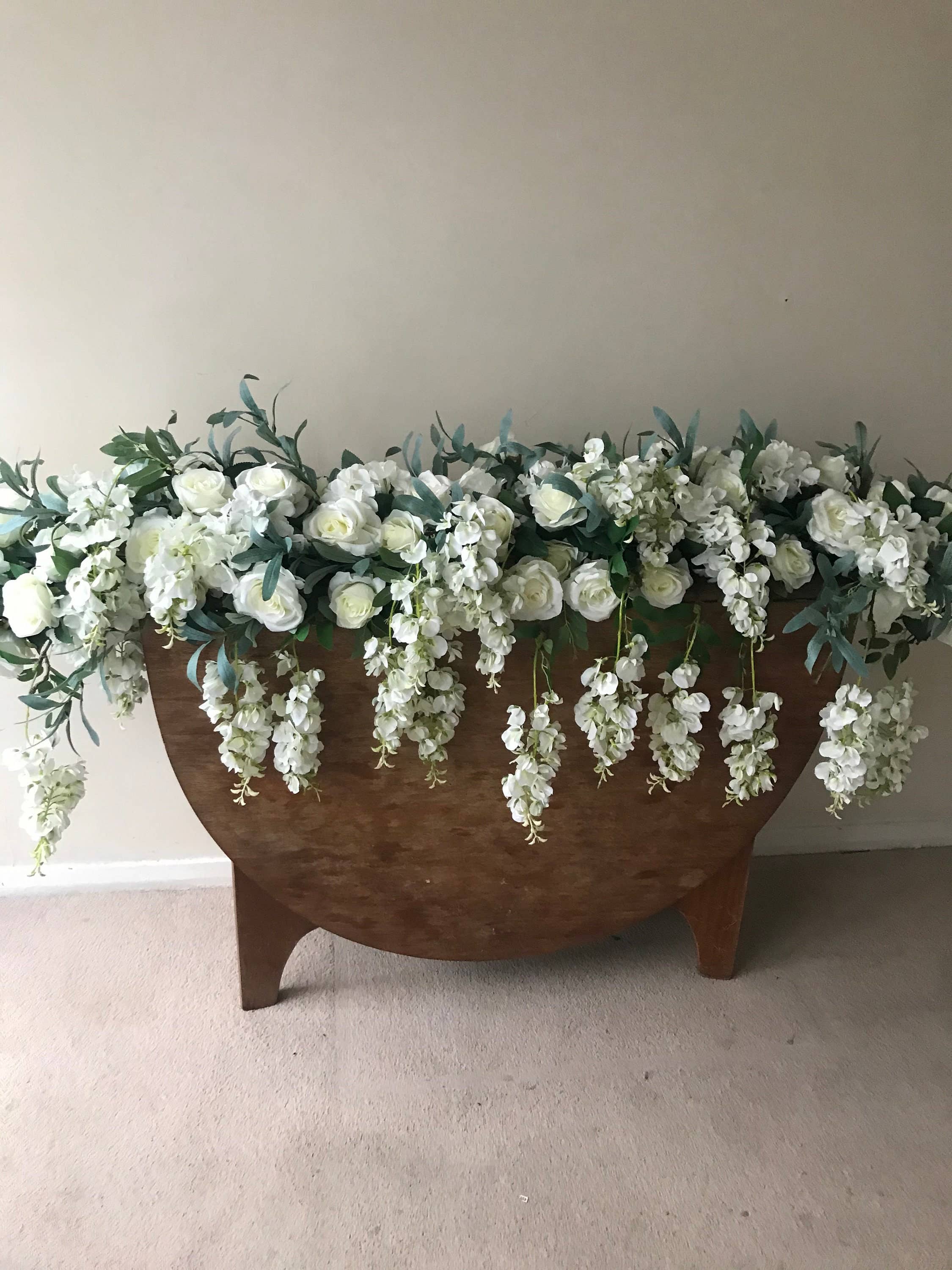 IVY CRUZ - Wholesale Bunting/Garland - Flower Garland, Flower Swag, Floral Garland, Wisteria Flower4